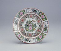 藏品(花卉紋彩瓷大盤)的圖片