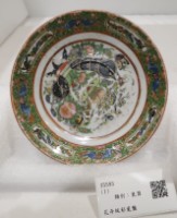 藏品(花卉紋彩瓷盤)的圖片