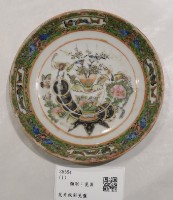 藏品(花卉紋彩瓷盤)的圖片