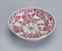 藏品(花卉紋彩瓷小碟)的圖片