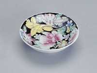 藏品(花卉紋彩瓷小碟)的圖片