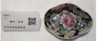 藏品(花卉紋彩瓷湯匙碟)的圖片