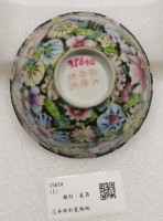 藏品(花卉紋彩瓷飯碗)的圖片