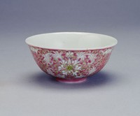 藏品(花卉紋彩瓷飯碗)的圖片