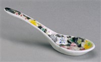 藏品(花卉紋彩瓷小湯匙)的圖片