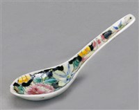 藏品(花卉紋彩瓷小湯匙)的圖片