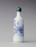 藏品(青花戲劇人物鼻煙壺)的圖片