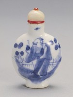 藏品(青花壽星月琴鼻煙壺)的圖片