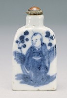 藏品(青花小童花園鼻煙壺)的圖片