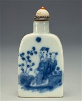 藏品(青花人物鼻煙壺)的圖片