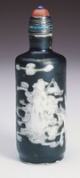 藏品(墨彩黑地仙人降瑞鼻煙壺)的圖片
