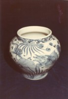 藏品(仿元青花魚藻罐)的圖片