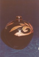 藏品(仿宋黑釉繪褐飛鳥罐)的圖片