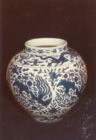 藏品(青花團鳳罈)的圖片