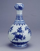藏品(青花花果蒜頭瓶)的圖片