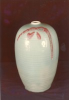 藏品(貼花青瓷瓶)的圖片