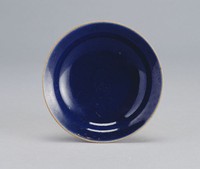 藏品(寶藍小瓷碟)的圖片