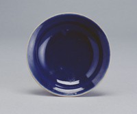 藏品(寶藍小瓷碟)的圖片
