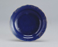 藏品(寶藍小瓷碟)的圖片