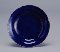 藏品(寶藍小瓷碟)的圖片