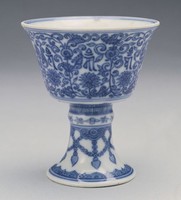 藏品(青花高足杯)的圖片
