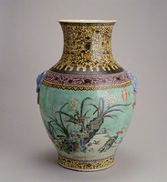 藏品(粉彩花卉紋象頭尊)的圖片