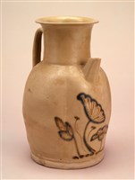 藏品(長沙窯黃釉褐綠彩荷葉紋注子)的圖片