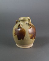 藏品(長沙窯青釉圓斑褐彩壺)的圖片