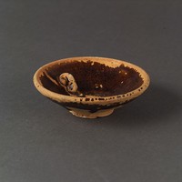 藏品(長沙窯黑釉碗式油燈)的圖片