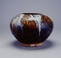 藏品(黑褐釉青白斑罐)的圖片