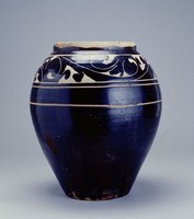 藏品(磁州窯黑釉刻花罐)的圖片