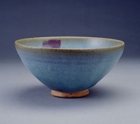 藏品(鈞窯藍釉紫紅斑碗)的圖片