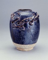 藏品(黑釉蟠龍罐)的圖片