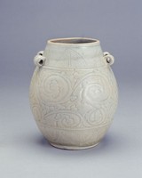 藏品(影青四耳刻花罐)的圖片