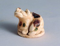 藏品(長沙窯青褐綠彩狗)的圖片