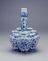 藏品(青花花卉紋大口瓶)的圖片