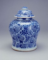藏品(青花飛鳳紋蓋罐)的圖片
