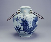 藏品(青花雲龍紋四耳壺)的圖片
