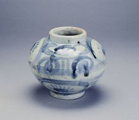 藏品(青花花卉紋罐)的圖片