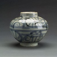 藏品(青花花卉紋罐)的圖片