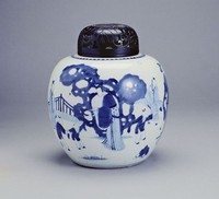 藏品(青花嬰戲圖罐)的圖片