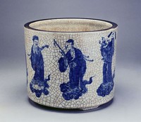 藏品(青花八仙圖爐)的圖片