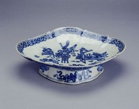 藏品(青花博古圖八角形果盤)的圖片