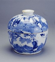藏品(青花八仙人物蓋碗)的圖片
