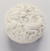 藏品(雕瓷印盒)的圖片