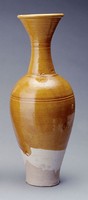 藏品(黃褐釉長頸瓶)的圖片