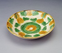 藏品(三彩印花盤)的圖片