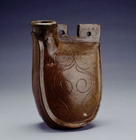 藏品(綠釉皮囊壺)的圖片