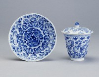 藏品(青花蓋杯附小碟)的圖片