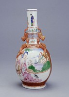 藏品(粉彩西洋仕女圖瓶)的圖片